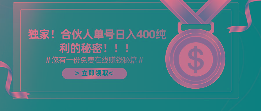 (10028期)合伙人广告撸金最新玩法，每天单号400纯利-Ai创业网