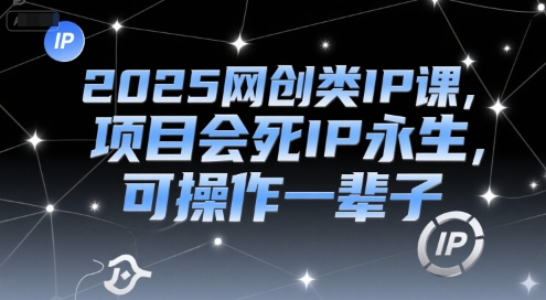2025网创类IP课，项目会死IP永生，可操作一辈子-Ai创业网
