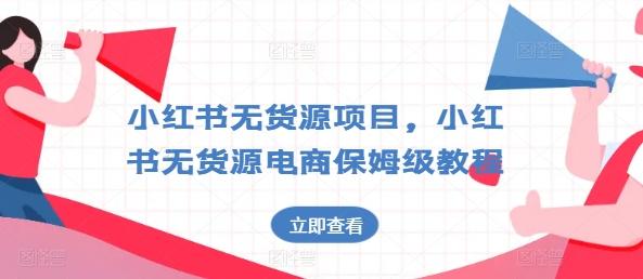 小红书无货源项目，小红书无货源电商保姆级教程【揭秘】-Ai创业网