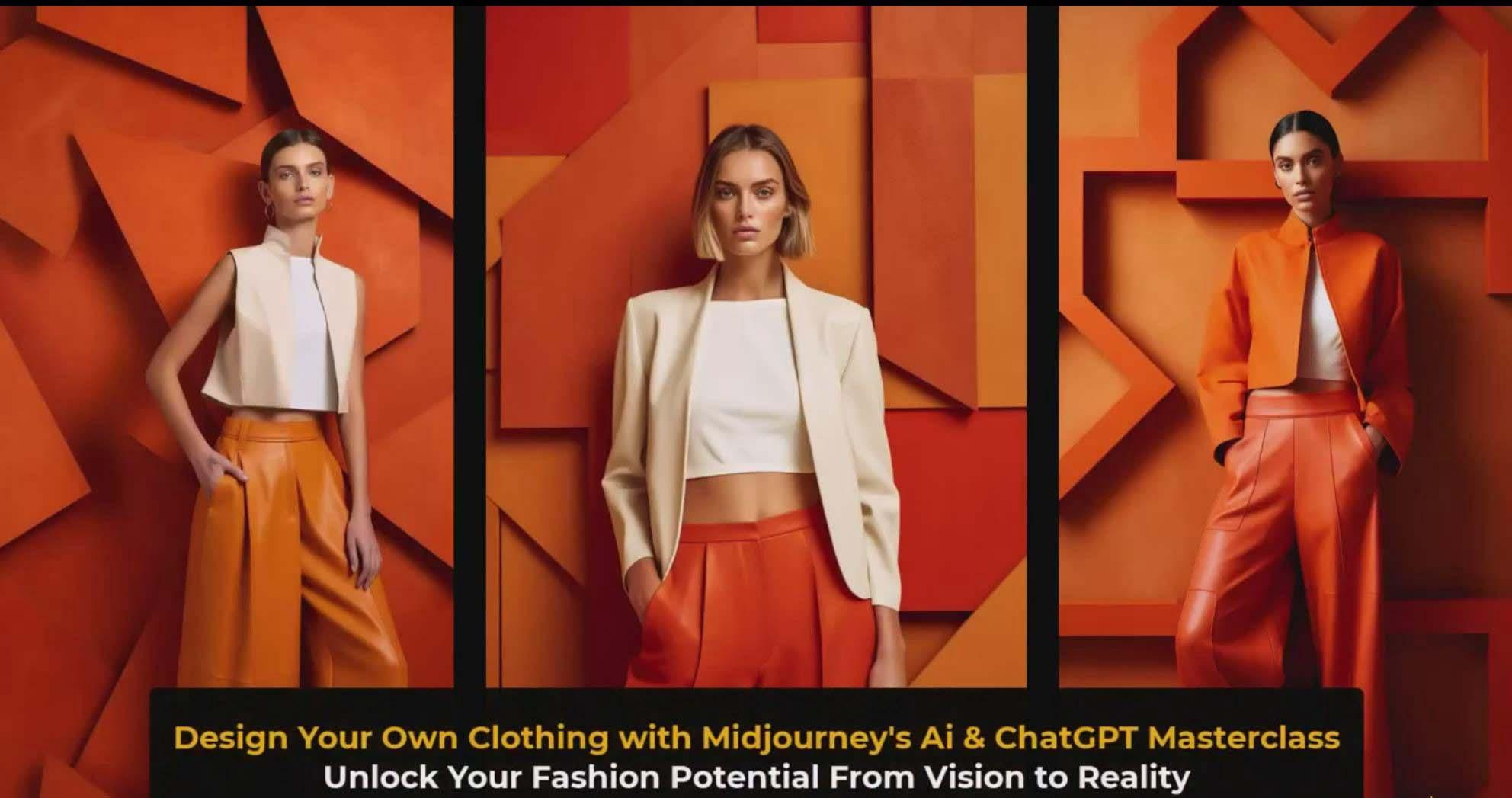 图片[3]-利用 Midjourneys Ai 人工智能设计自己的服装AI大师班-10节课-中英字幕-Ai创业网
