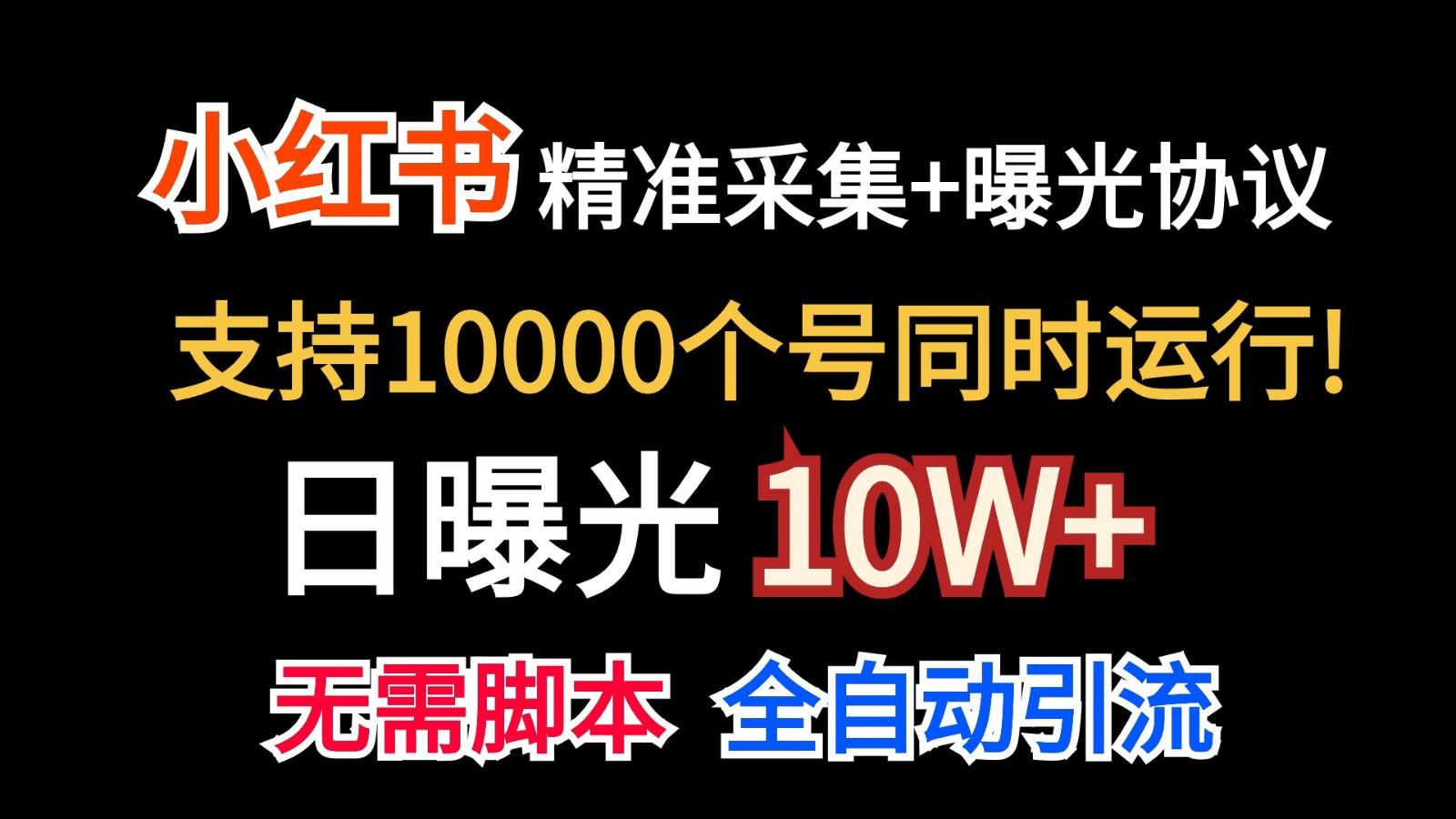 价值10万！小红书自动精准采集＋日曝光10w＋-Ai创业网