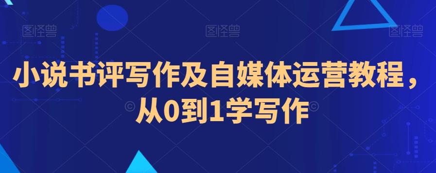 小说书评写作及自媒体运营教程，从0到1学写作-Ai创业网