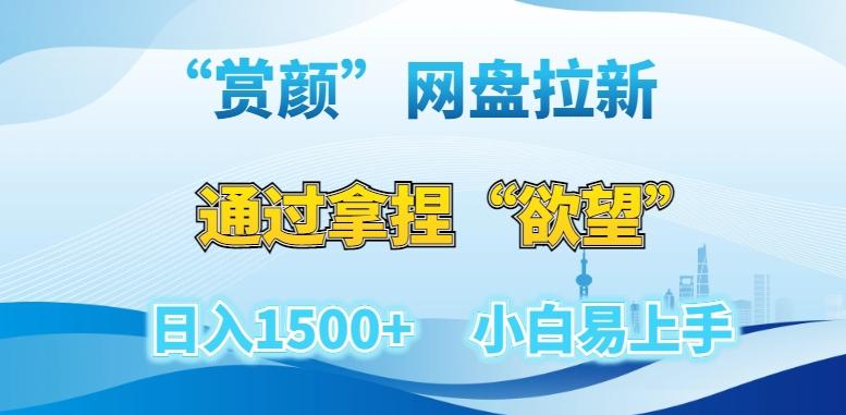 “赏颜”网盘拉新赛道，通过拿捏“欲望”日入1500+，小白易上手【揭秘】-Ai创业网