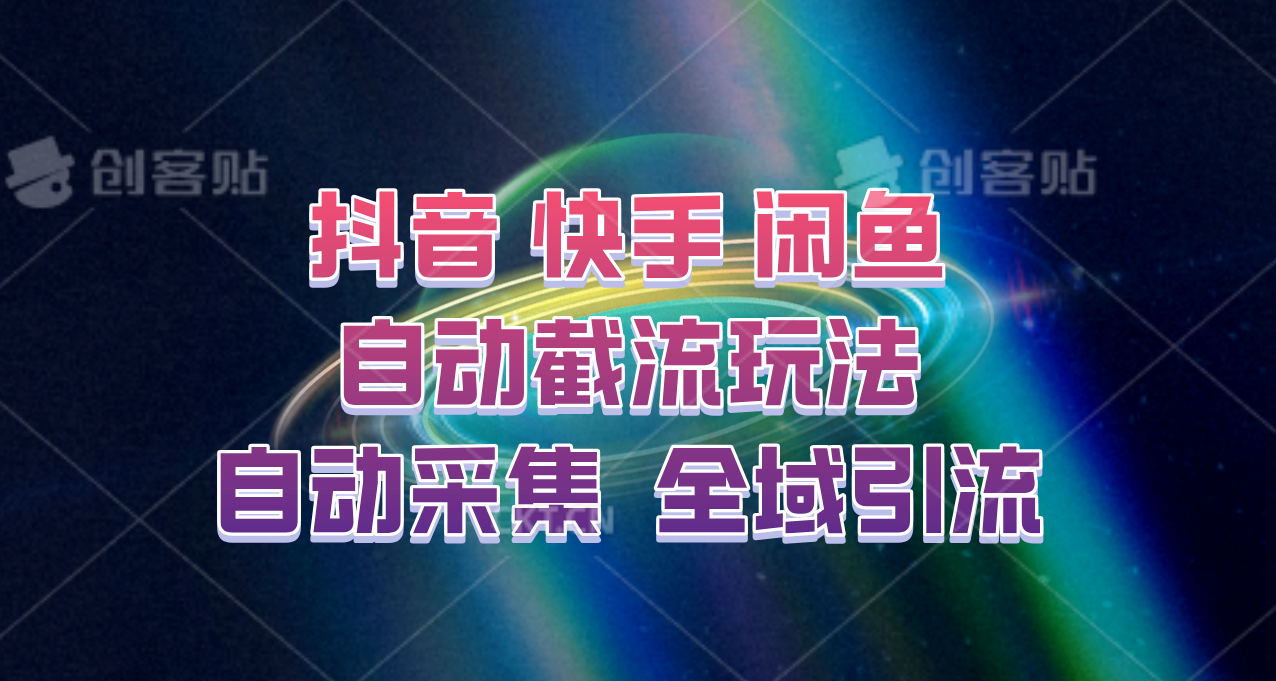 快手、抖音、闲鱼自动截流玩法，利用一个软件自动采集、评论、点赞、私信，全域引流-Ai创业网