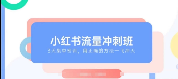 小红书流量冲刺班2025，最懂小红书的女人，快速教你2025年入局小红书-Ai创业网