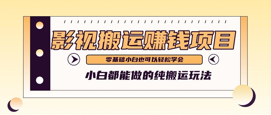 手把手教你操作影视搬运项目，小白都能做零基础也能赚钱-Ai创业网