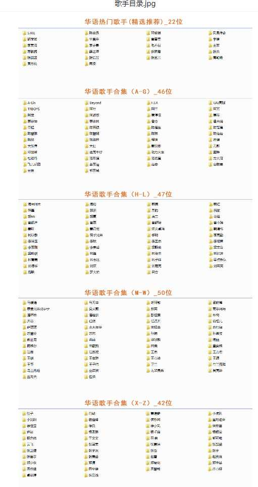 【音乐】歌手合集（100多位歌手合集）-Ai创业网