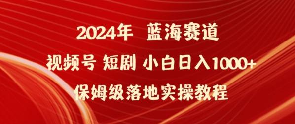 2024年视频号短剧新玩法小白日入1000+保姆级落地实操教程【揭秘】-Ai创业网