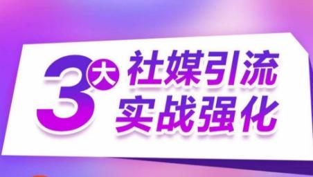 3大社媒引流实战强化，多渠道站外引流，高效精准获客，订单销售额翻倍增长-Ai创业网