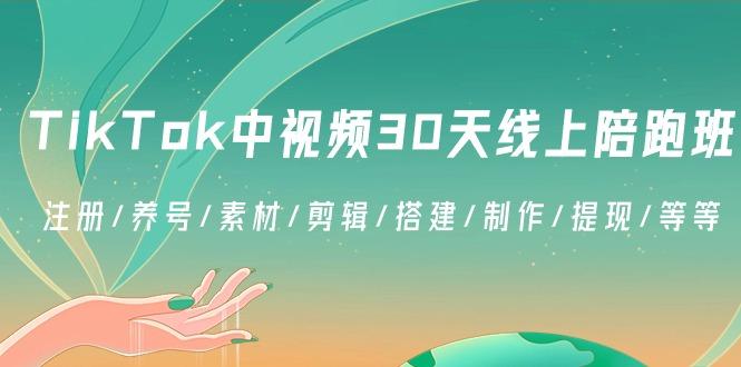 TikTok中视频-30天线上陪跑班：注册/养号/素材/剪辑/搭建/制作/提现/等等-Ai创业网