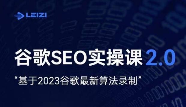 雷子·谷歌SEO 2.0实战课，独立站询盘自由必备，基于2023谷歌最新算法录制-Ai创业网