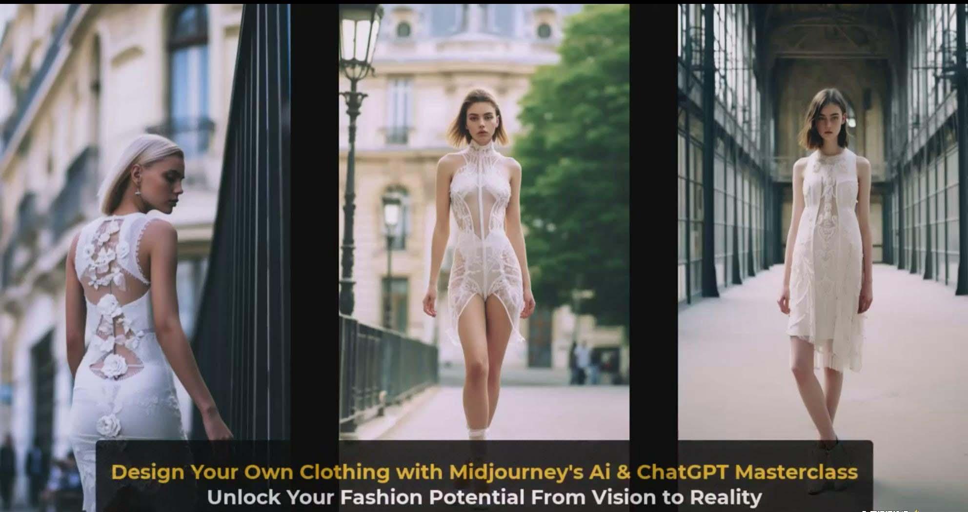 图片[4]-利用 Midjourneys Ai 人工智能设计自己的服装AI大师班-10节课-中英字幕-Ai创业网