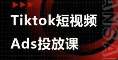 Ads视频投放课，tiktok短视频广告投放课-Ai创业网