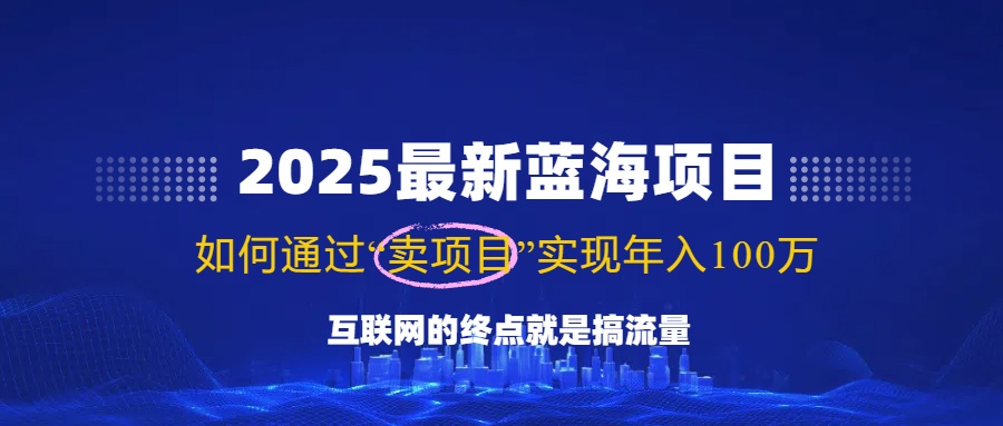 2025最新蓝海项目，零门槛轻松复制，月入10万+，新手也能操作！-Ai创业网