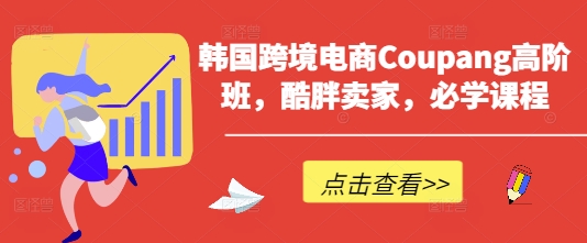 韩国跨境电商Coupang高阶班，酷胖卖家，必学课程-Ai创业网