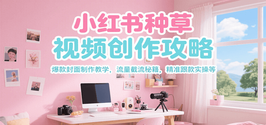 小红书种草视频创作攻略，爆款封面制作教学 ，流量截流秘籍 ，精准跟款实操等-Ai创业网