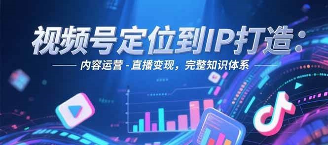 视频号定位到IP打造：账号搭建-内容运营-直播变现，完整知识体系-Ai创业网
