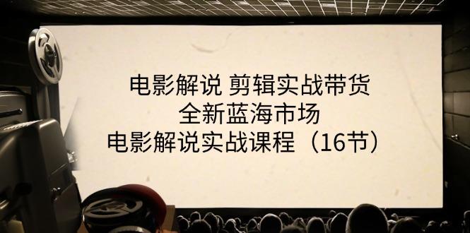 电影解说 剪辑实战带货全新蓝海市场，电影解说实战课程(16节-Ai创业网