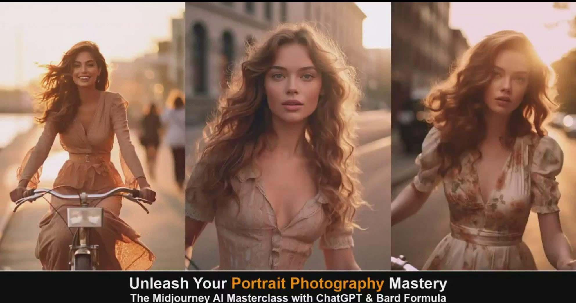 图片[4]-(9312期)Midjourney v5 ChatGPT 和 Bard AI人工智能人像摄影大师班-15节-中英字幕-Ai创业网