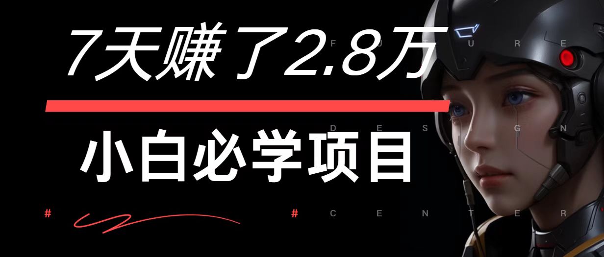 7天赚了2.8万！每单利润最少500+，轻松月入7万+小白有手就行-Ai创业网