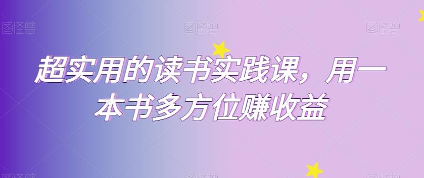 超实用的读书实践课，用一本书多方位赚收益-Ai创业网