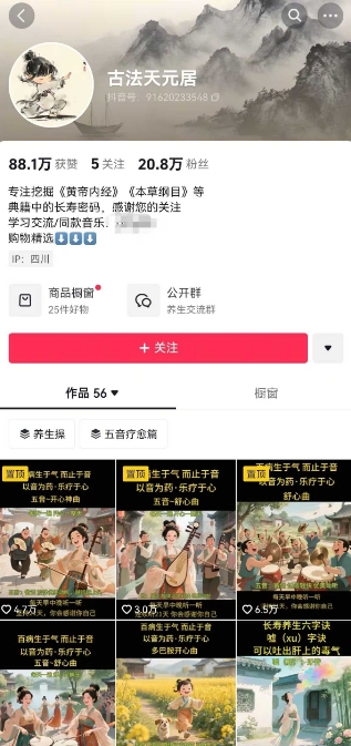 古法五音养生教程，五音疗愈的视频的制作方法，2-4小时就能学会，作者10天涨粉10W-Ai创业网