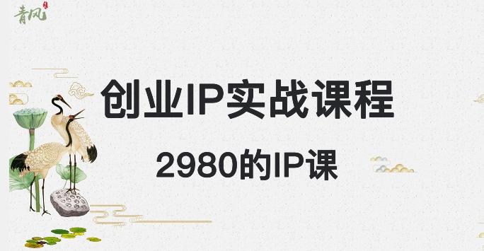 外边卖2980的创业IP课程，做私域月入5w+-Ai创业网