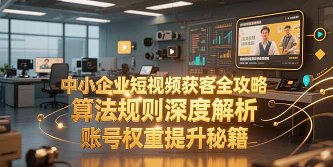中小企业短视频获客全攻略，算法规则深度解析，账号权重提升秘籍-Ai创业网