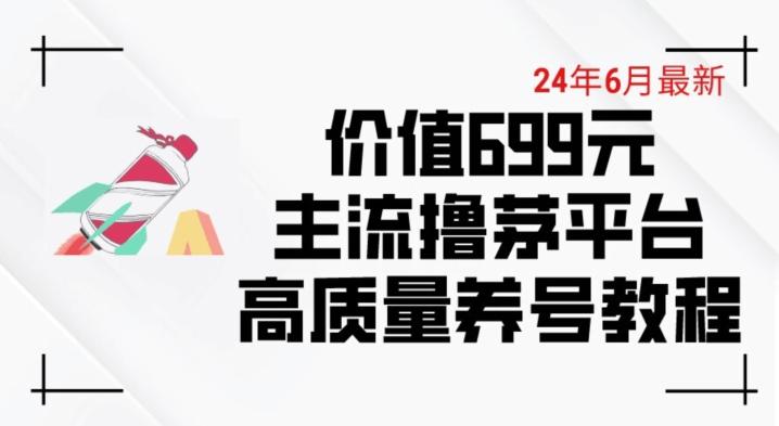 6月最新价值699的主流撸茅台平台精品养号下车攻略【揭秘】-Ai创业网