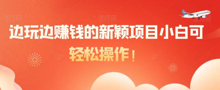 边玩边赚钱的新颖项目小白可轻松操作！-Ai创业网