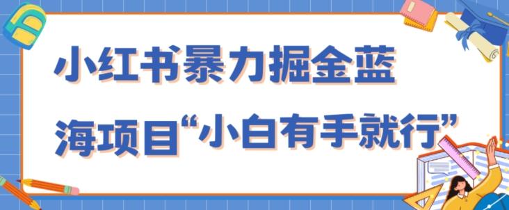 小红书暴力掘金蓝海项目，轻松日入1000+、小白有手就行（附新引流方法，不违规）-Ai创业网