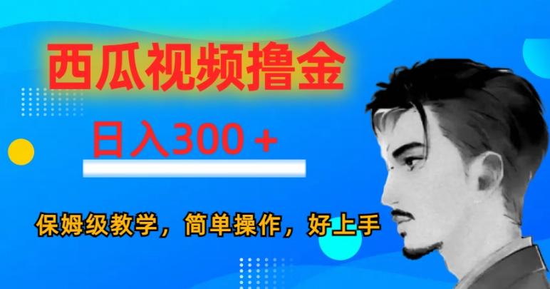 西瓜视频撸金日入300，保姆级教学，简单操作，好上手-Ai创业网