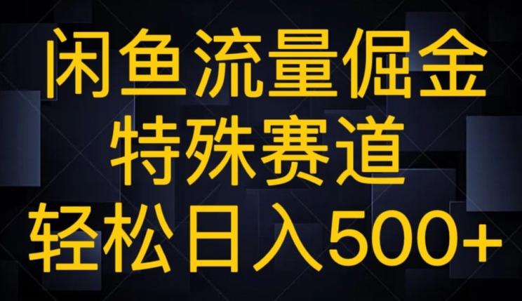 闲鱼流量倔金，特殊赛道，轻松日入500+-Ai创业网