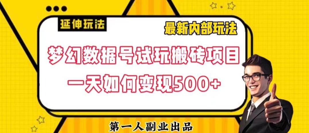 数据号回归玩法游戏试玩搬砖项目再创日入500+【揭秘】-Ai创业网