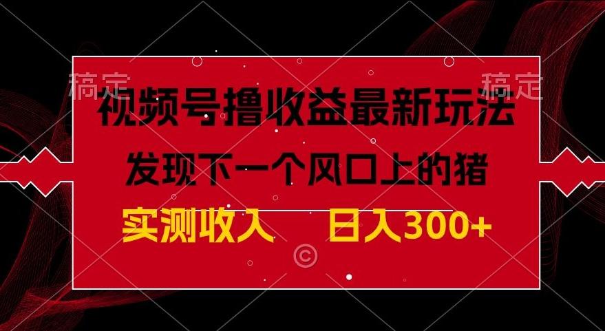 视频号分成计划最新玩法，单条作品几分钟制作完成,日入300+，过年前最后的冲刺-Ai创业网