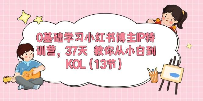 0基础学习小红书博主IP特训营，37天 教你从小白到KOL(13节-Ai创业网