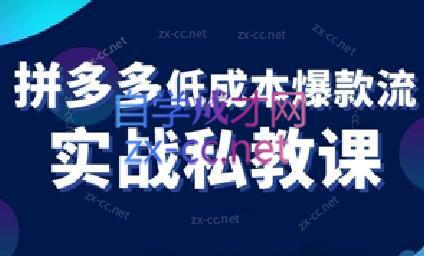 卡卡老师·拼多多低成本爆款流实战私教课-Ai创业网
